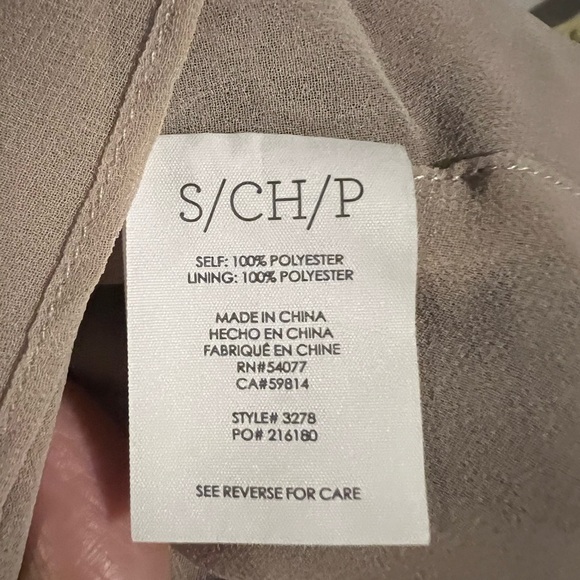 CAbi Style #3278 Monaco Cami Tunic Medium Black Beige Lace Print NWOT Size Small - Picture 7 of 8